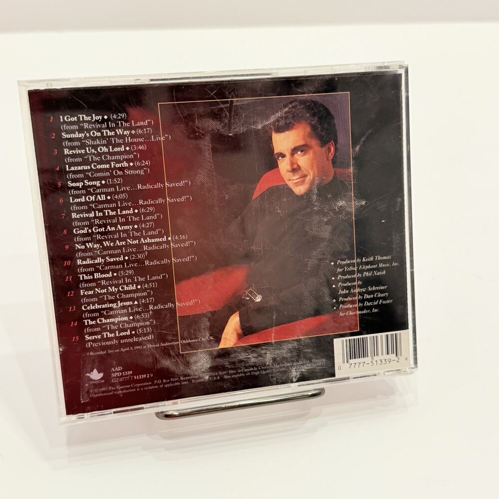 The Absolute Best CD by Carman 1993 Sparrow Records Christian Music - Picture 2 of 3